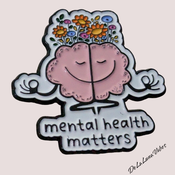 3/$12 "Mental Health Matters" Enamel Pin. - Picture 1 of 3